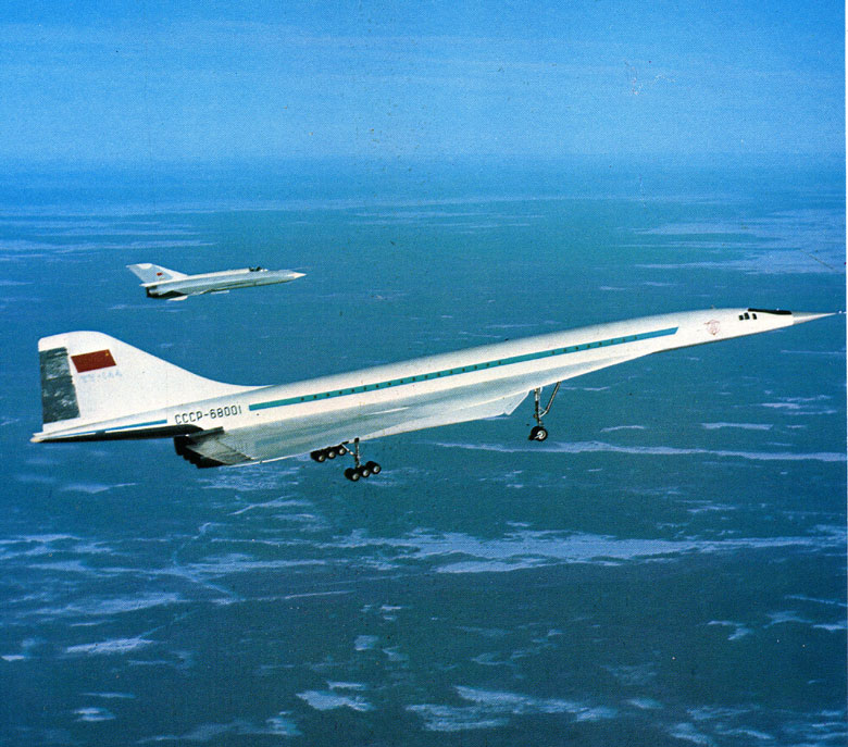 Tu-144 Prototyp und MiG A-144