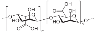 Strukturformel Alginsäure