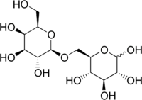 Strukturformel von Allolactose