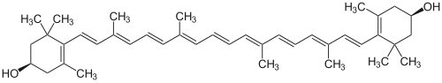 Struktur von Zeaxanthin