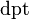 {\mathrm {dpt}}